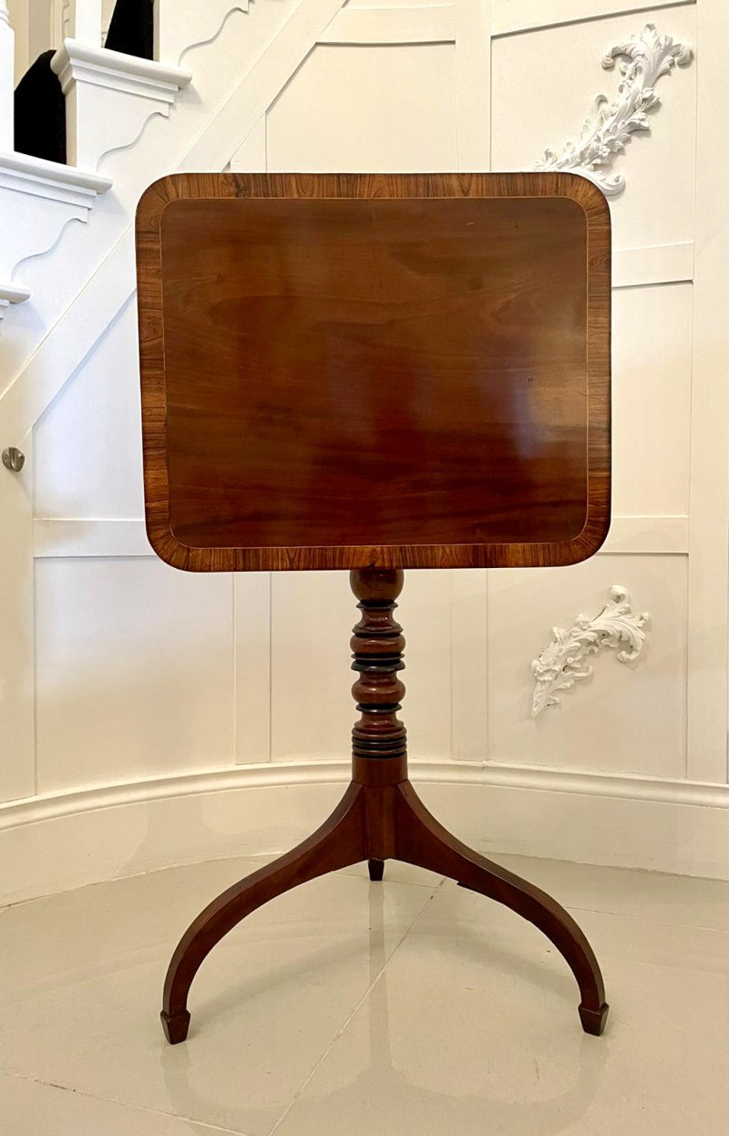 Antique George III Quality Mahogany Lamp Table